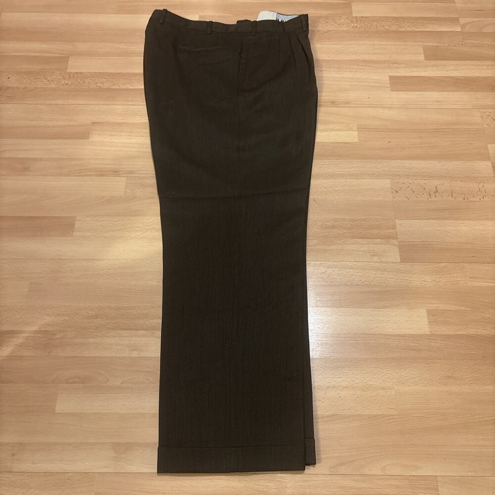 LUIGI BASILE Mens Gray Dress Pants Trousers Size 40/56 S LESSON 120's Wool Italy